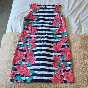 Vineyard Vines Navy and White Striped Dress